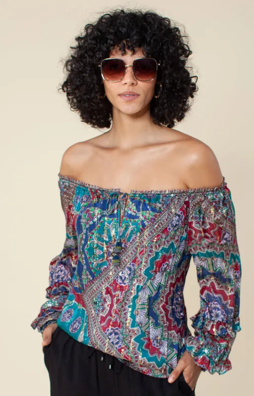Maud Silk Top sold by Hale Bob