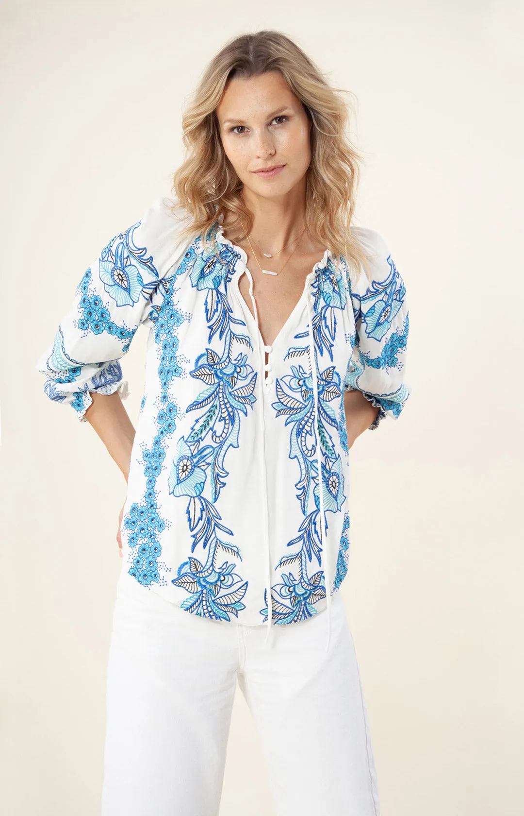 Mahina Embroidered Top sold by Hale Bob product image thumbnail 4