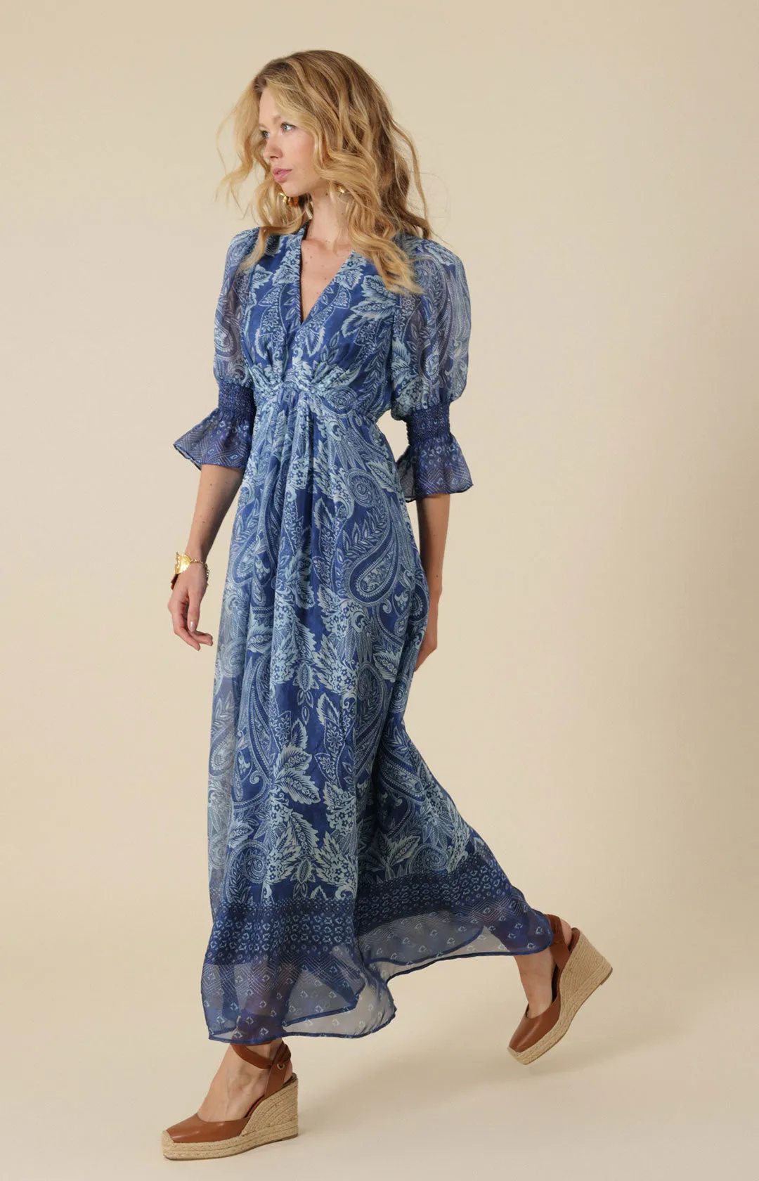 Rory Chiffon Maxi Dress sold by Hale Bob product image thumbnail 4