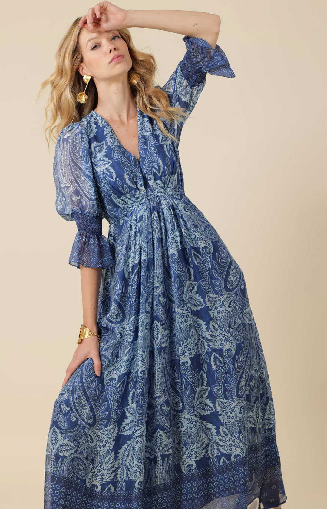 Rory Chiffon Maxi Dress sold by Hale Bob