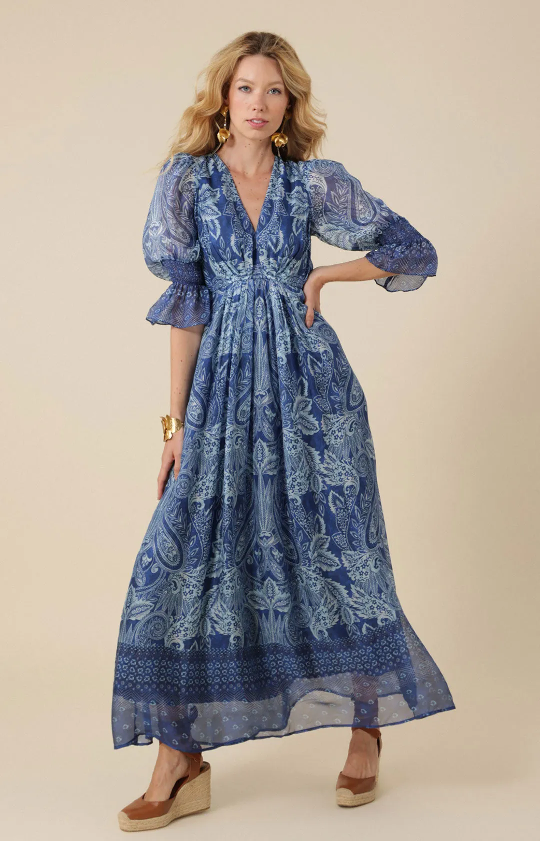 Rory Chiffon Maxi Dress sold by Hale Bob product image thumbnail 3