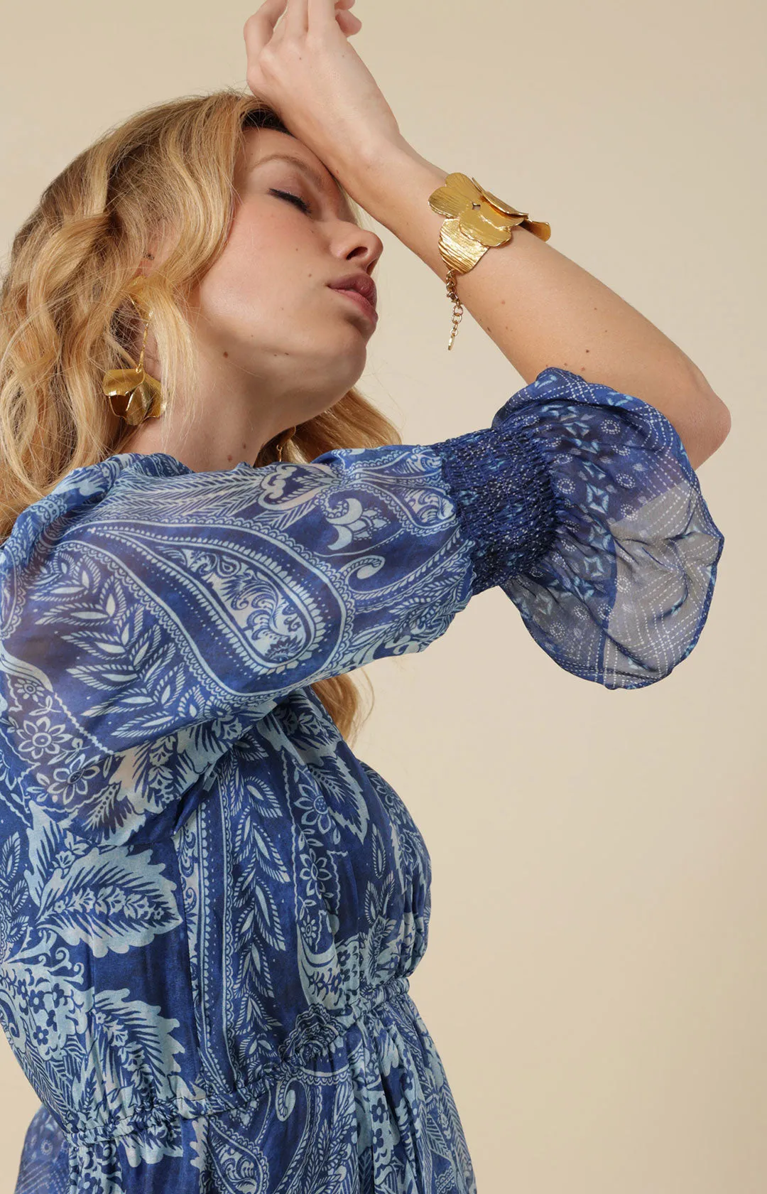 Rory Chiffon Maxi Dress sold by Hale Bob product image thumbnail 5