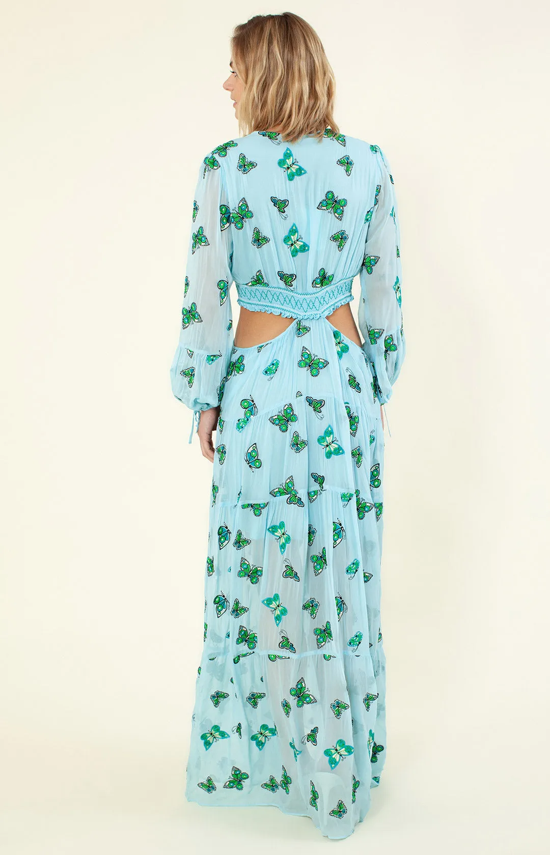 Bluebell Embroidered Maxi Open Sides sold by Hale Bob product image thumbnail 4