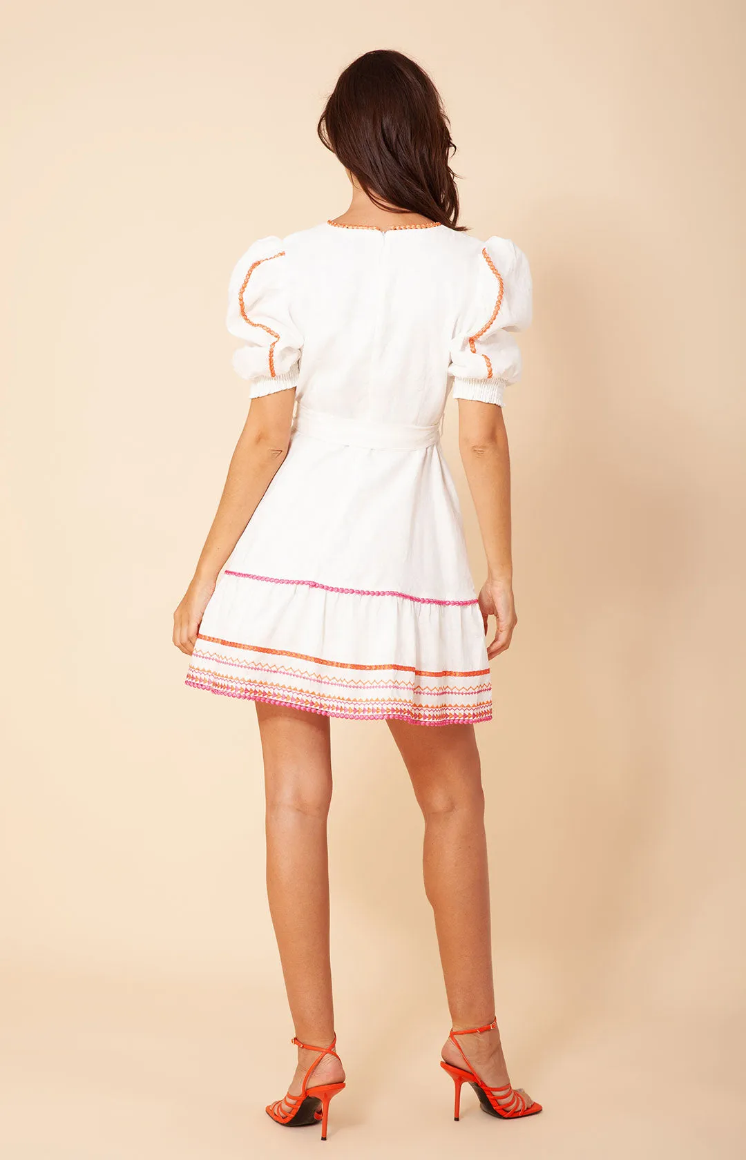 Lorna Embroidered Linen Dress sold by Hale Bob product image thumbnail 2