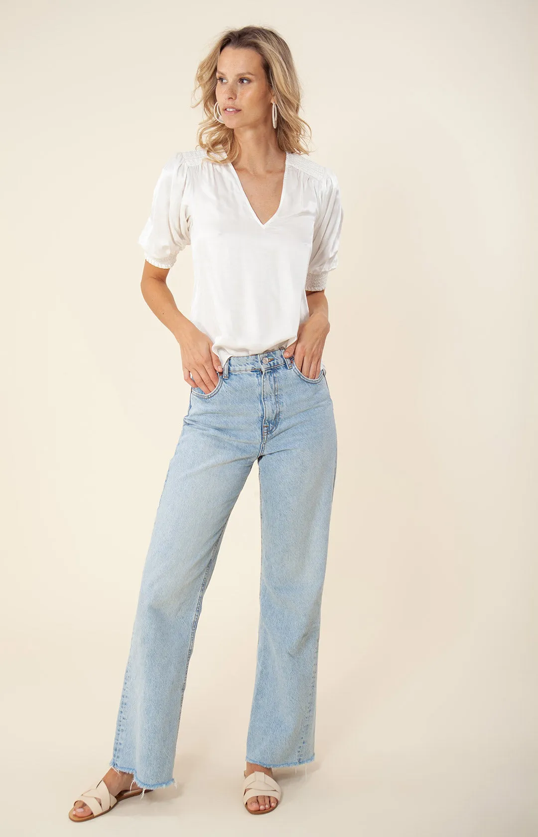 Jaydin Solid Charmeuse Top sold by Hale Bob product image thumbnail 3