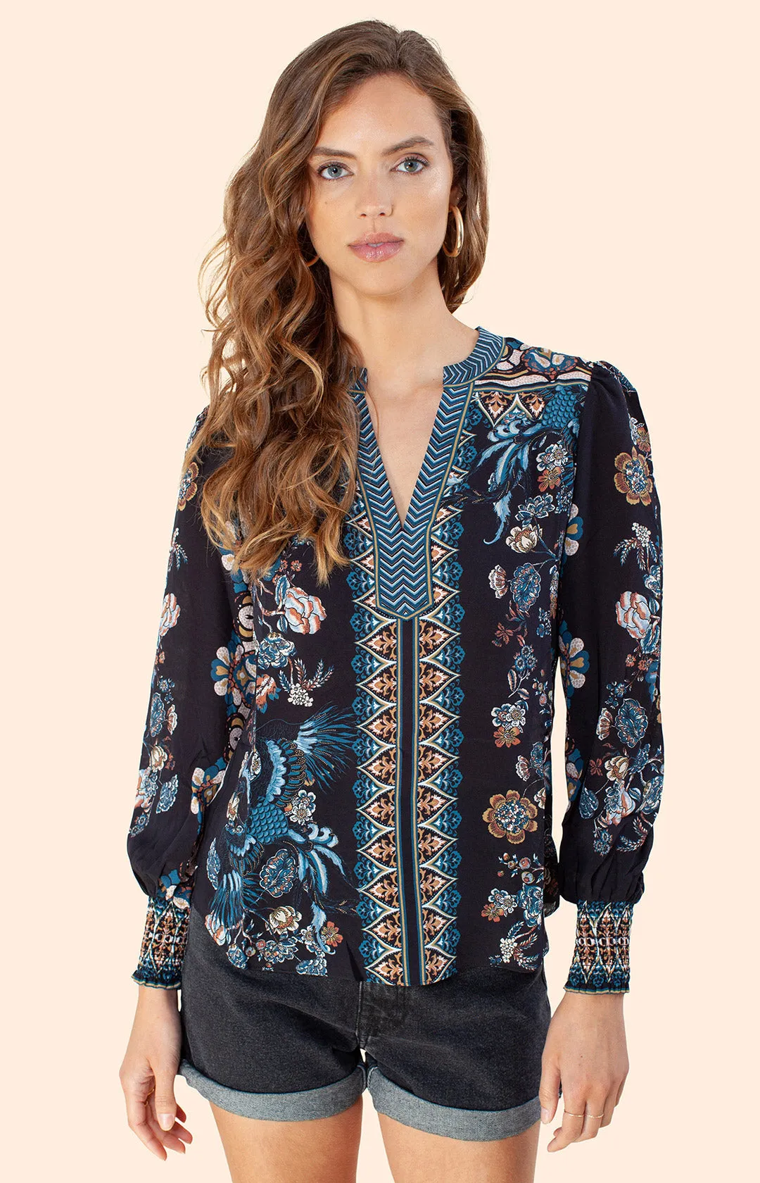 Kelly Silk Top sold by Hale Bob