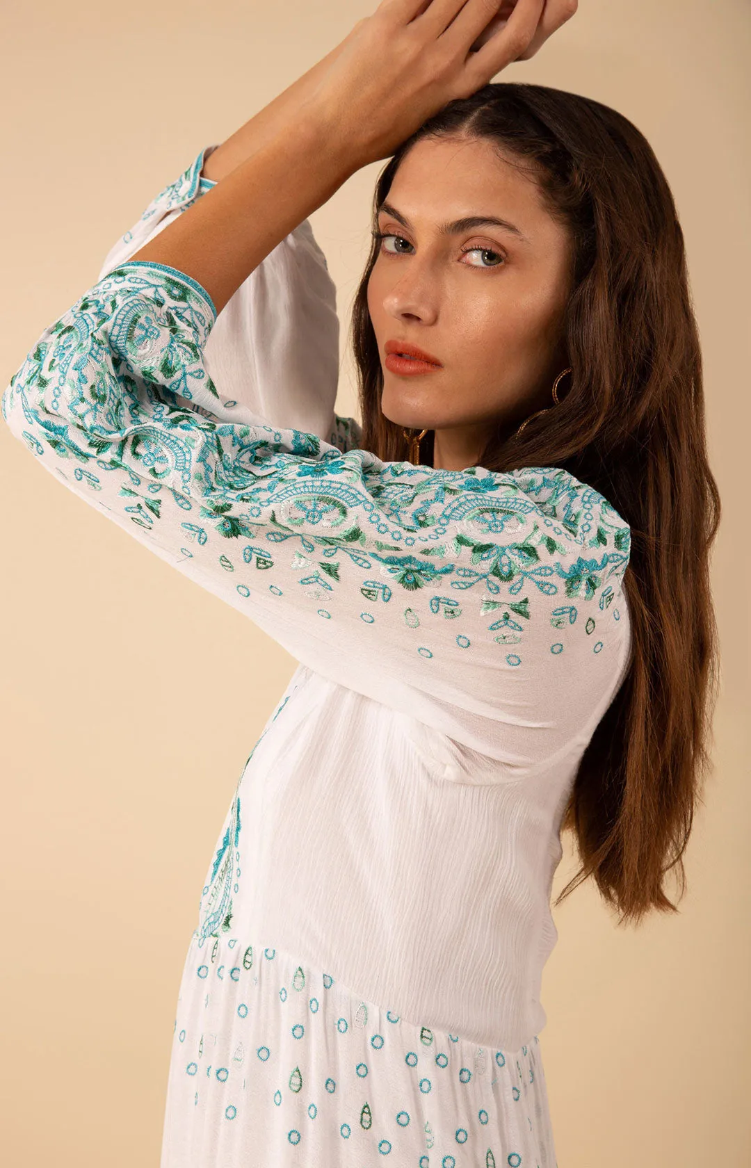 Emery Embroidered Maxi Dress sold by Hale Bob product image thumbnail 5