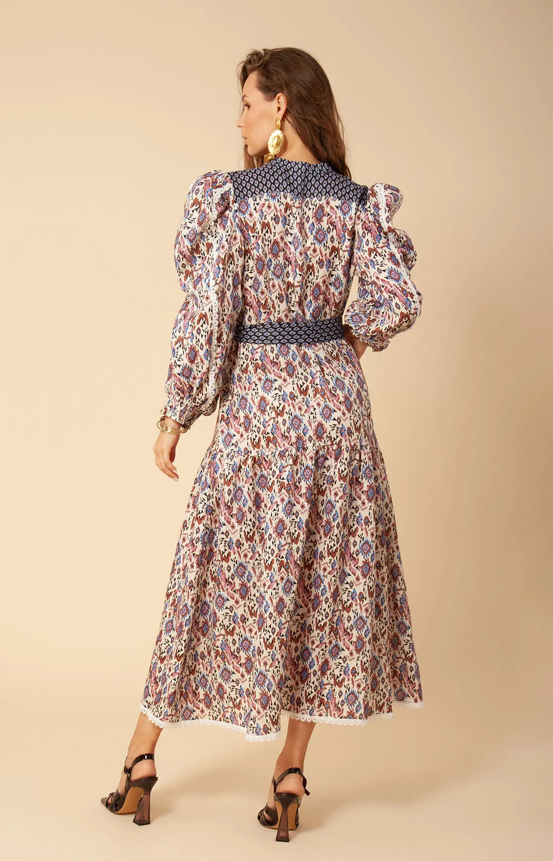 Phaedra Linen Midi Dress sold by Hale Bob product image thumbnail 4