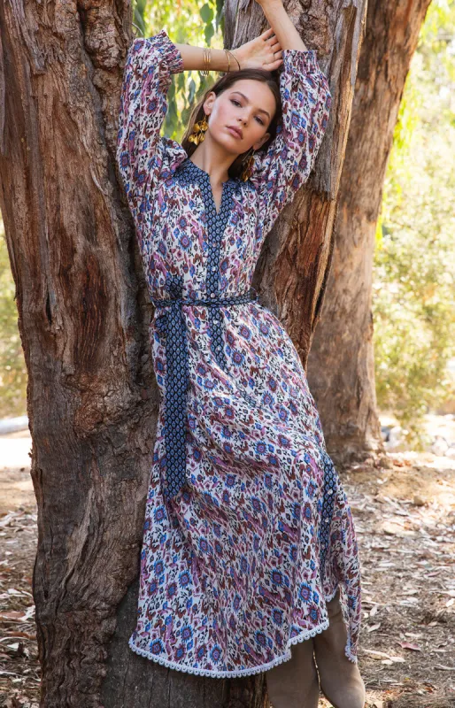 Phaedra Linen Midi Dress sold by Hale Bob