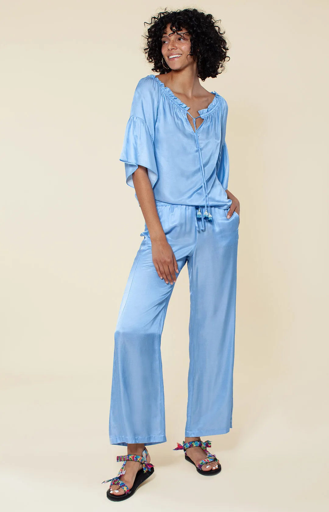 Suzume Solid Silk Top sold by Hale Bob product image thumbnail 3