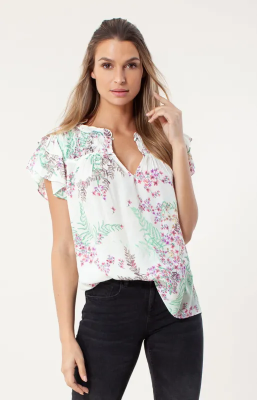 Avery Smocked Top sold by Hale Bob