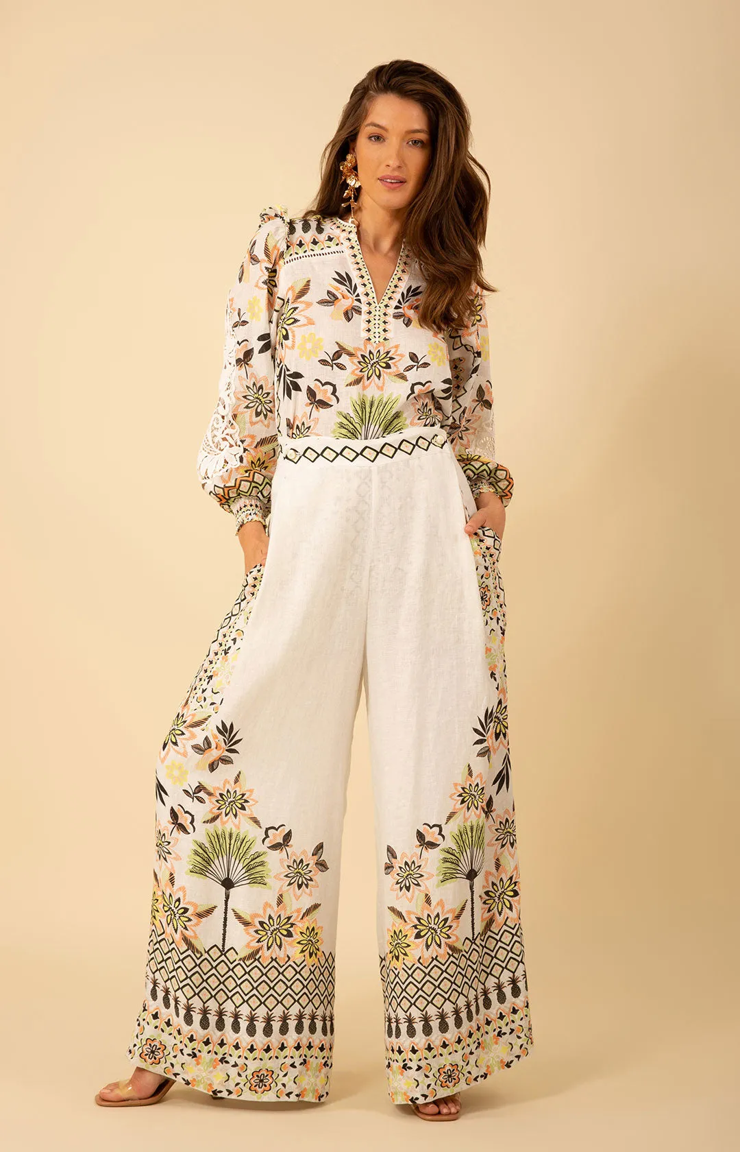 Alayna Linen Pants sold by Hale Bob