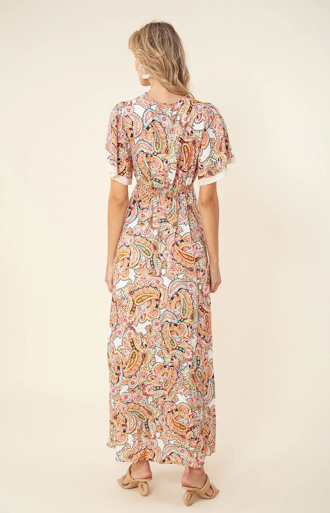 Rhona Linen Maxi Dress sold by Hale Bob product image thumbnail 3