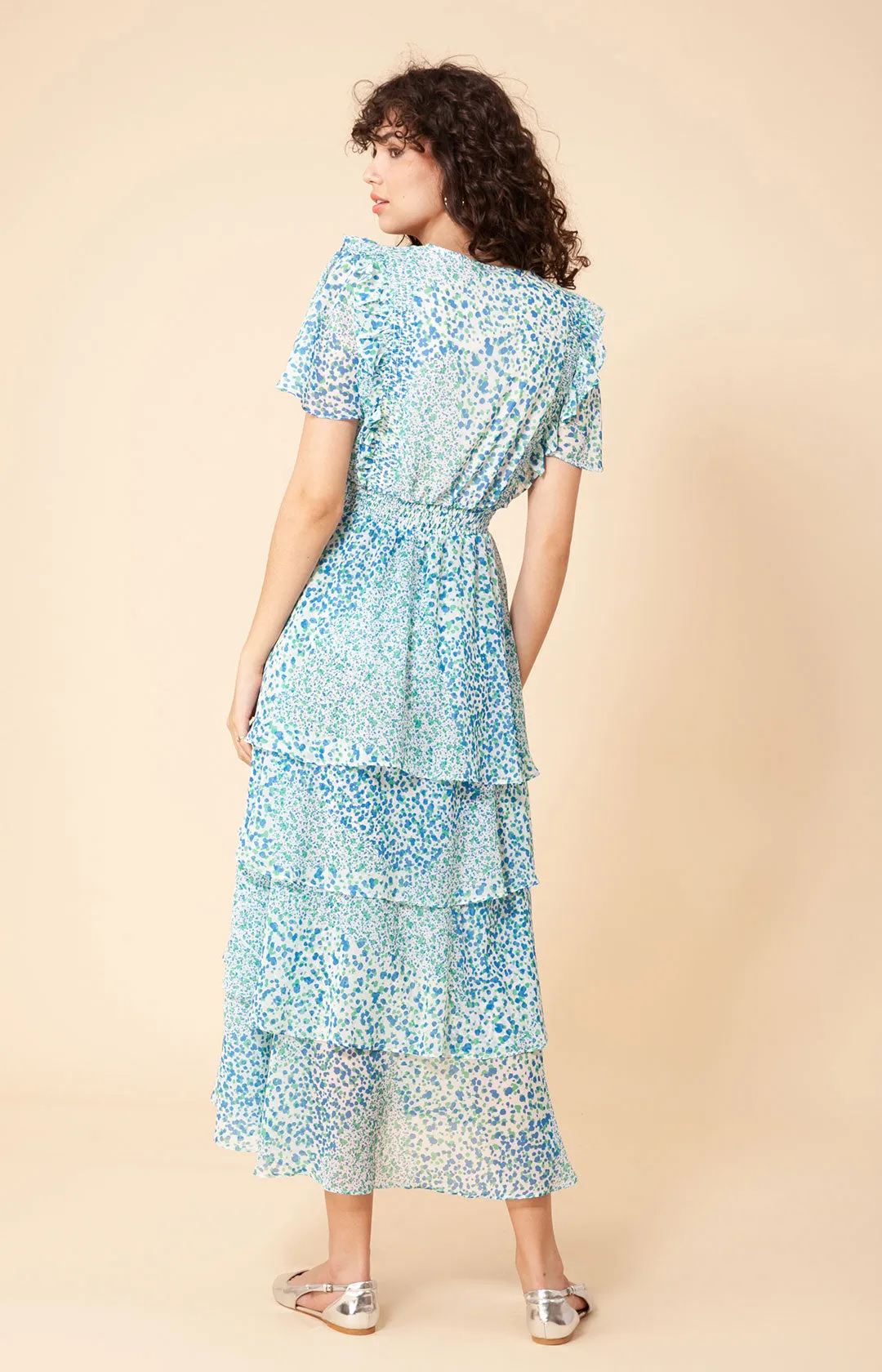 Sania Tiered Chiffon Dress sold by Hale Bob product image thumbnail 3