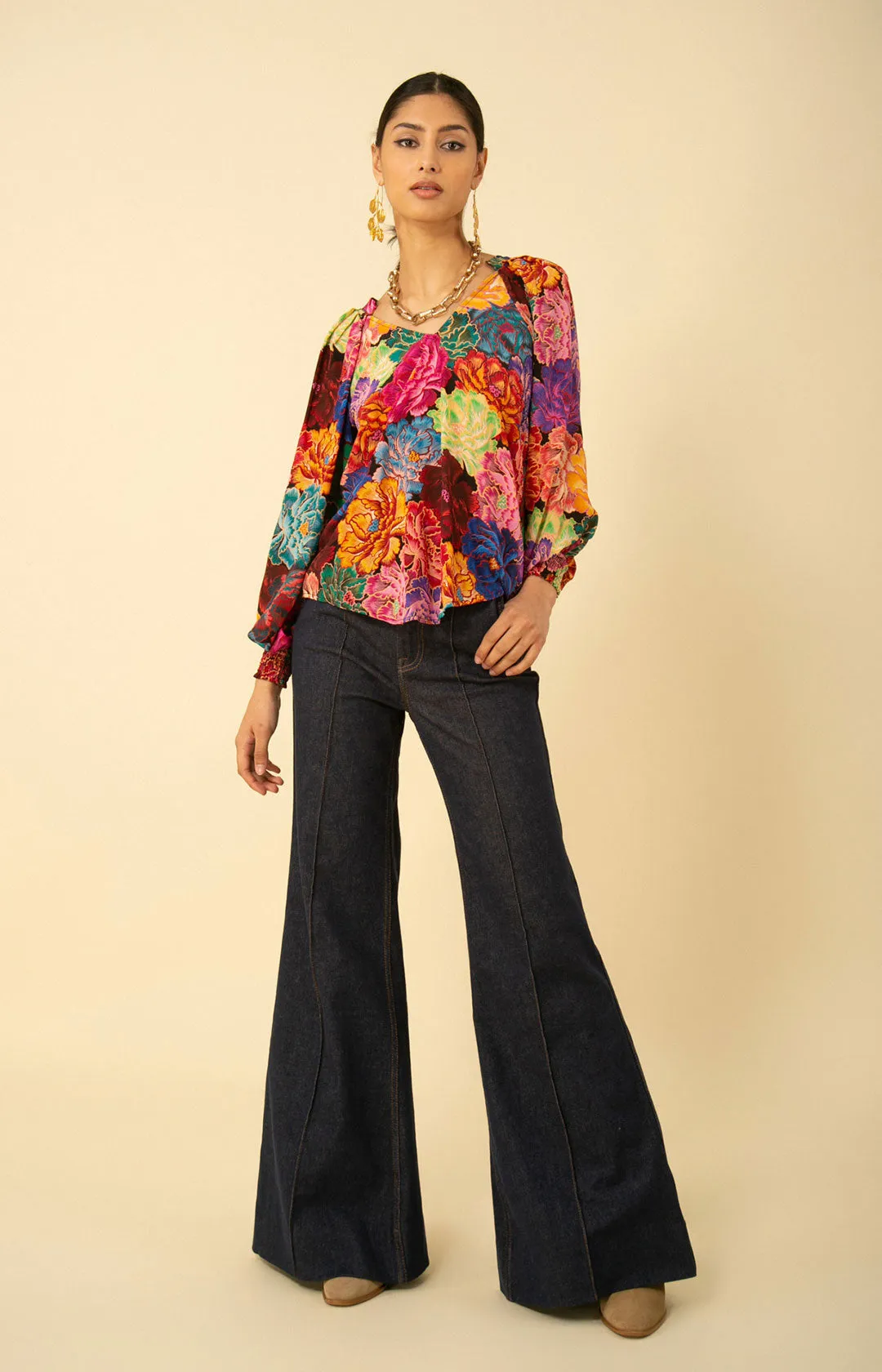 Abigail Silk Top sold by Hale Bob product image thumbnail 3