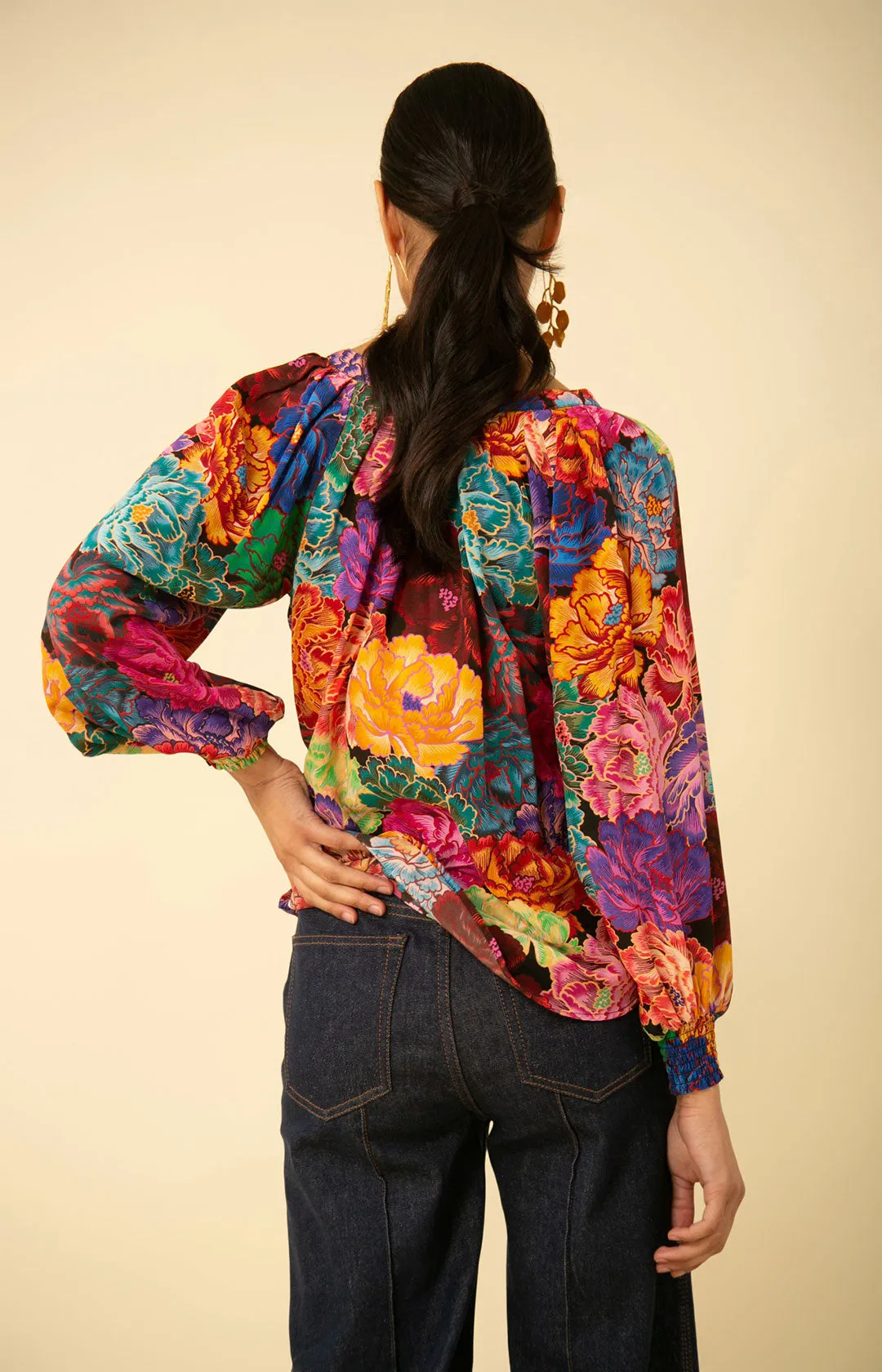 Abigail Silk Top sold by Hale Bob product image thumbnail 2