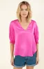 Kalinda Solid Silk Top sold by Hale Bob