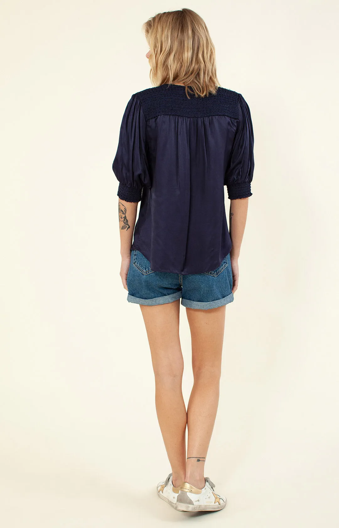 Kalinda Solid Silk Top sold by Hale Bob product image thumbnail 4