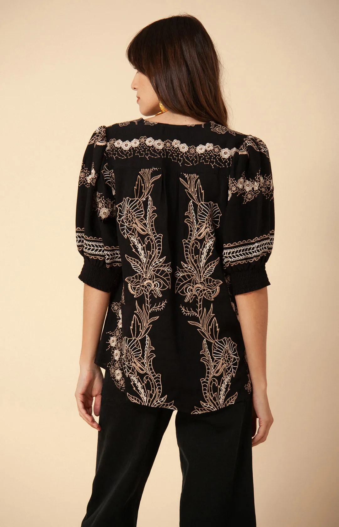 Sienna Smocked Top sold by Hale Bob product image thumbnail 5