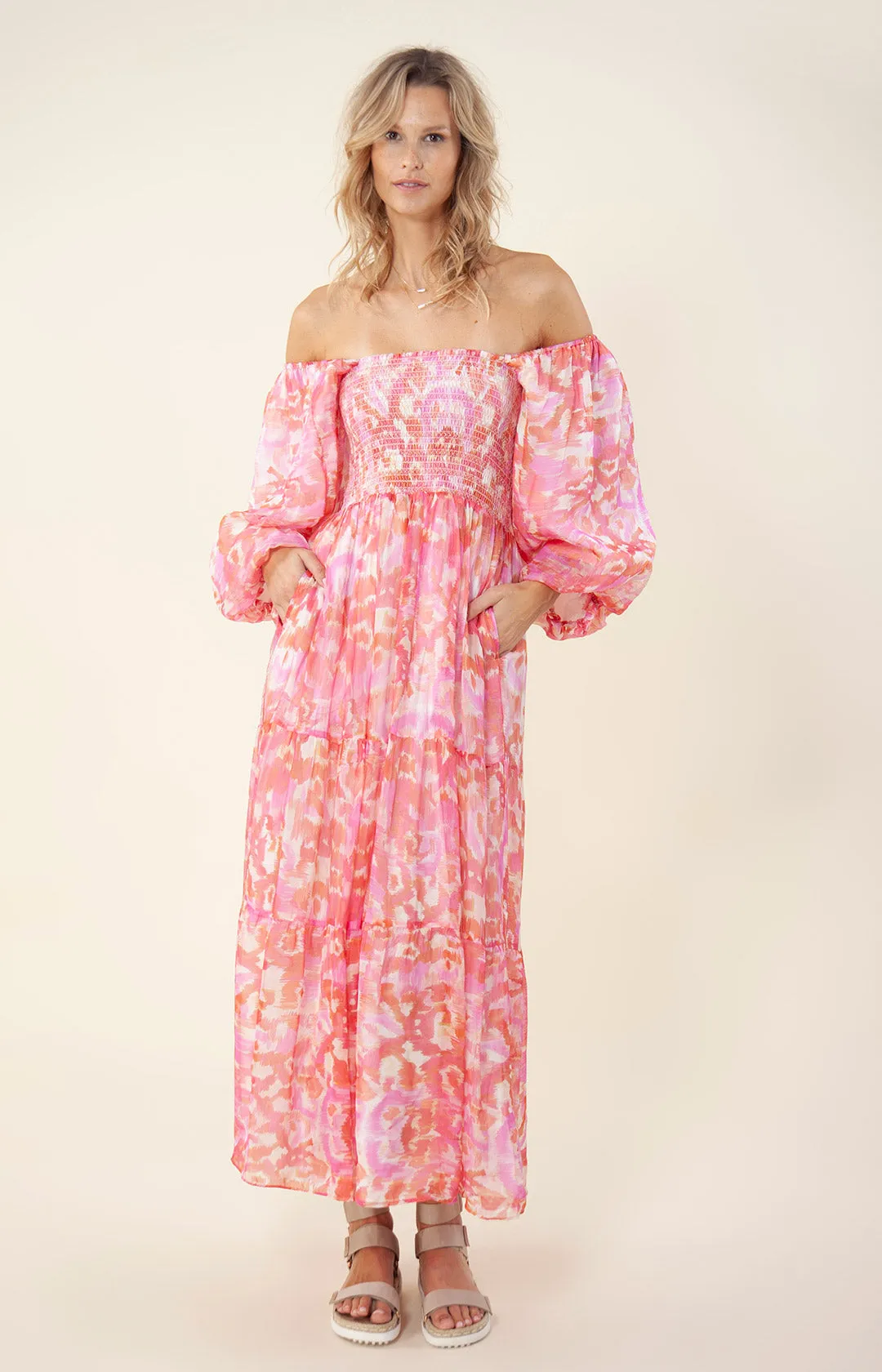 Ilona Chiffon Maxi Dress sold by Hale Bob product image thumbnail 4