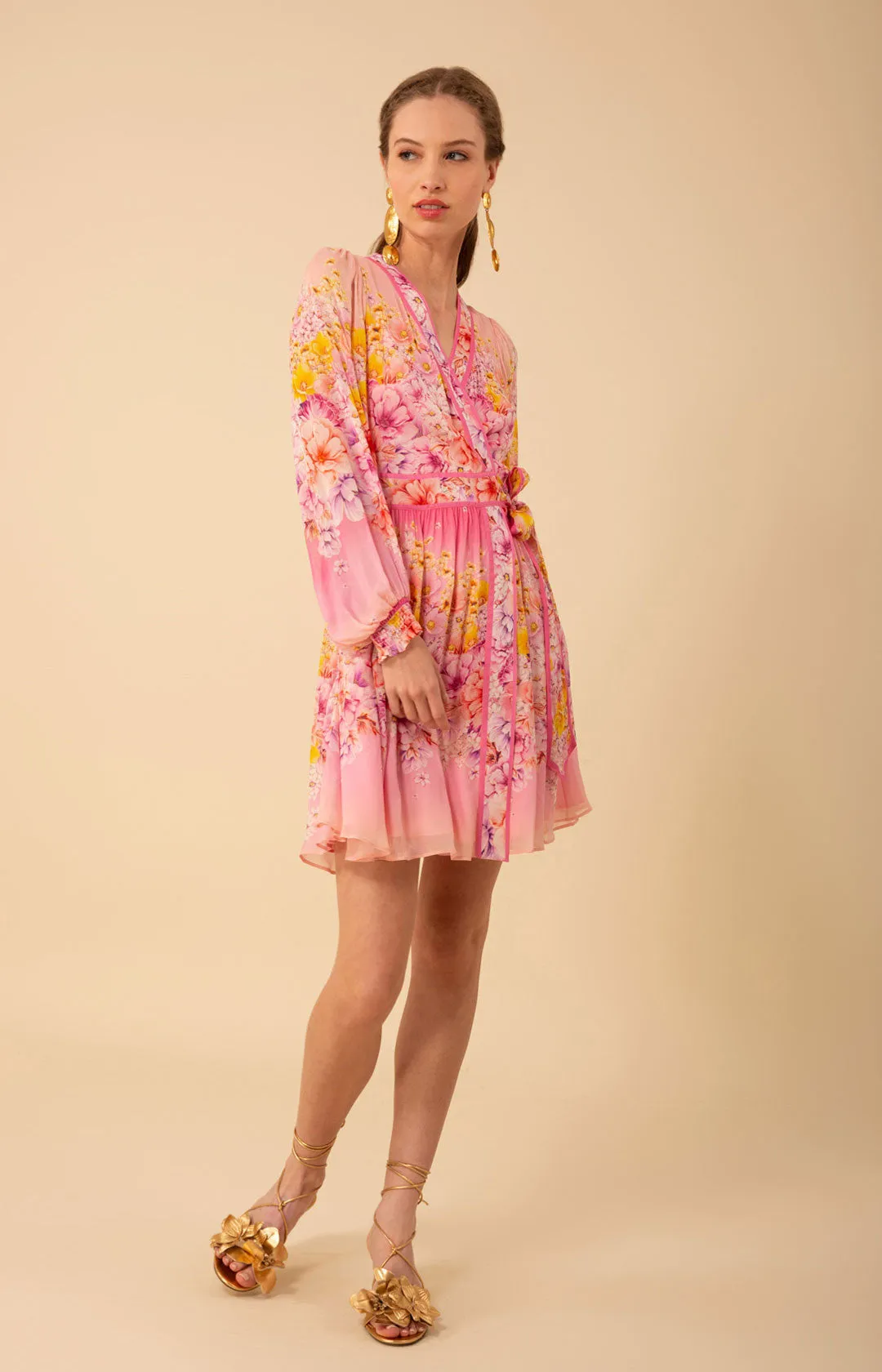 Kehlani Wrap Dress sold by Hale Bob product image thumbnail 3