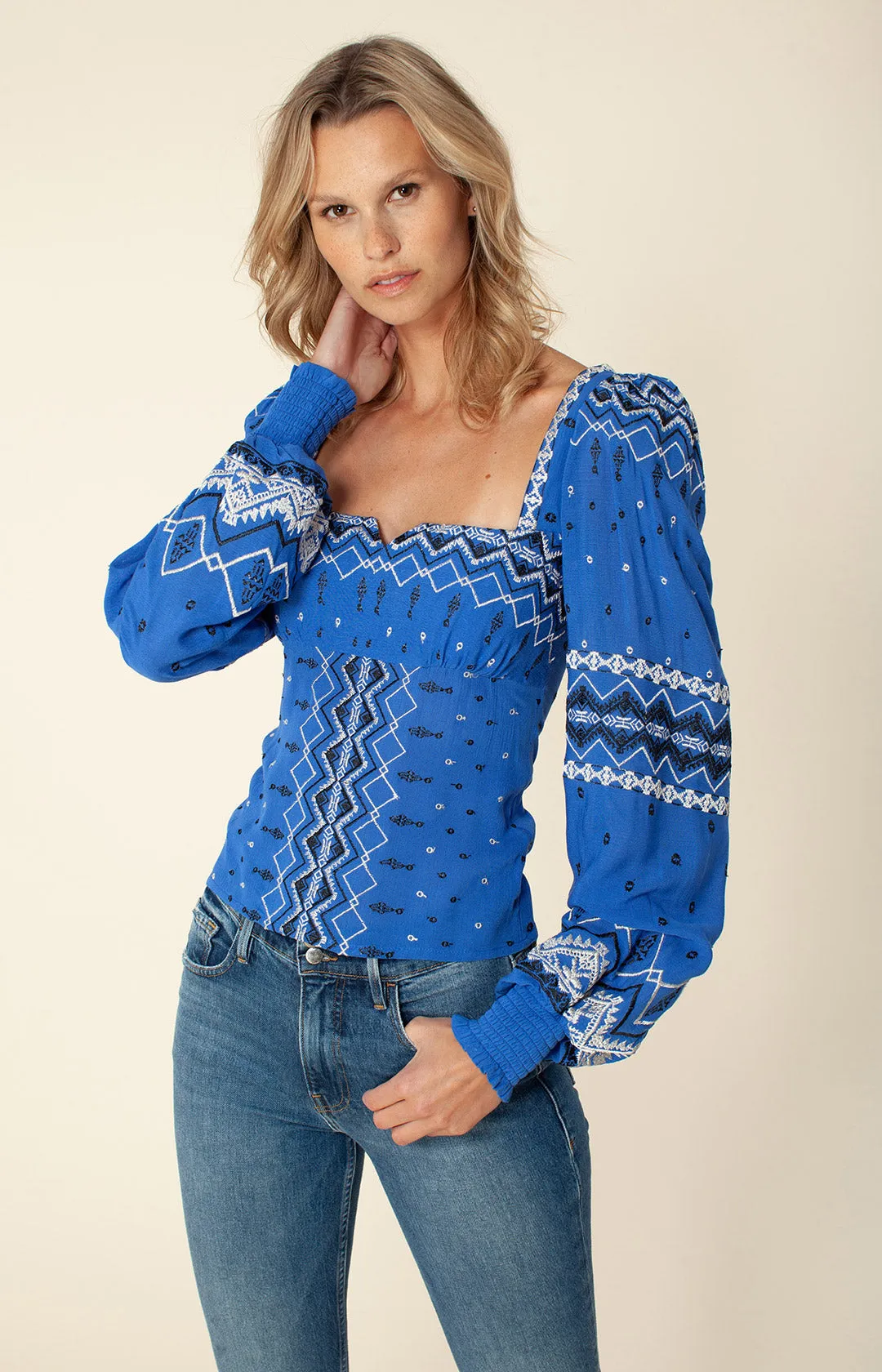 Hassina Embroidered Top sold by Hale Bob product image thumbnail 5