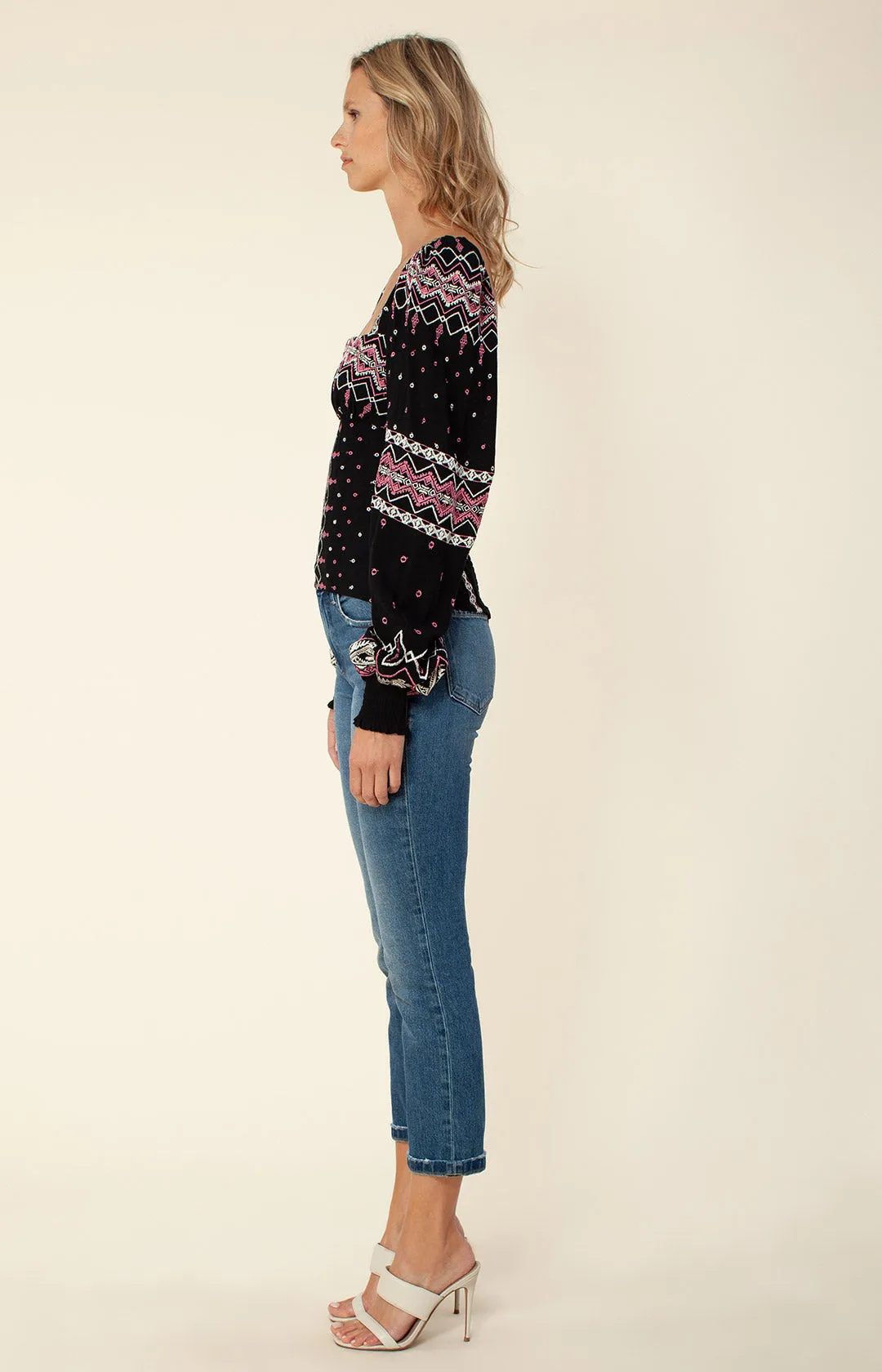 Hassina Embroidered Top sold by Hale Bob product image thumbnail 3