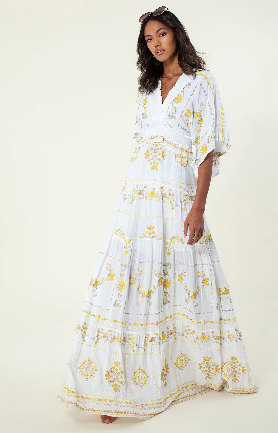 Neylan Embroidered Maxi Dress sold by Hale Bob