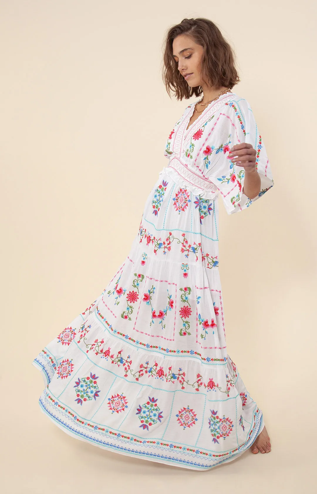 Neylan Embroidered Maxi Dress sold by Hale Bob product image thumbnail 3