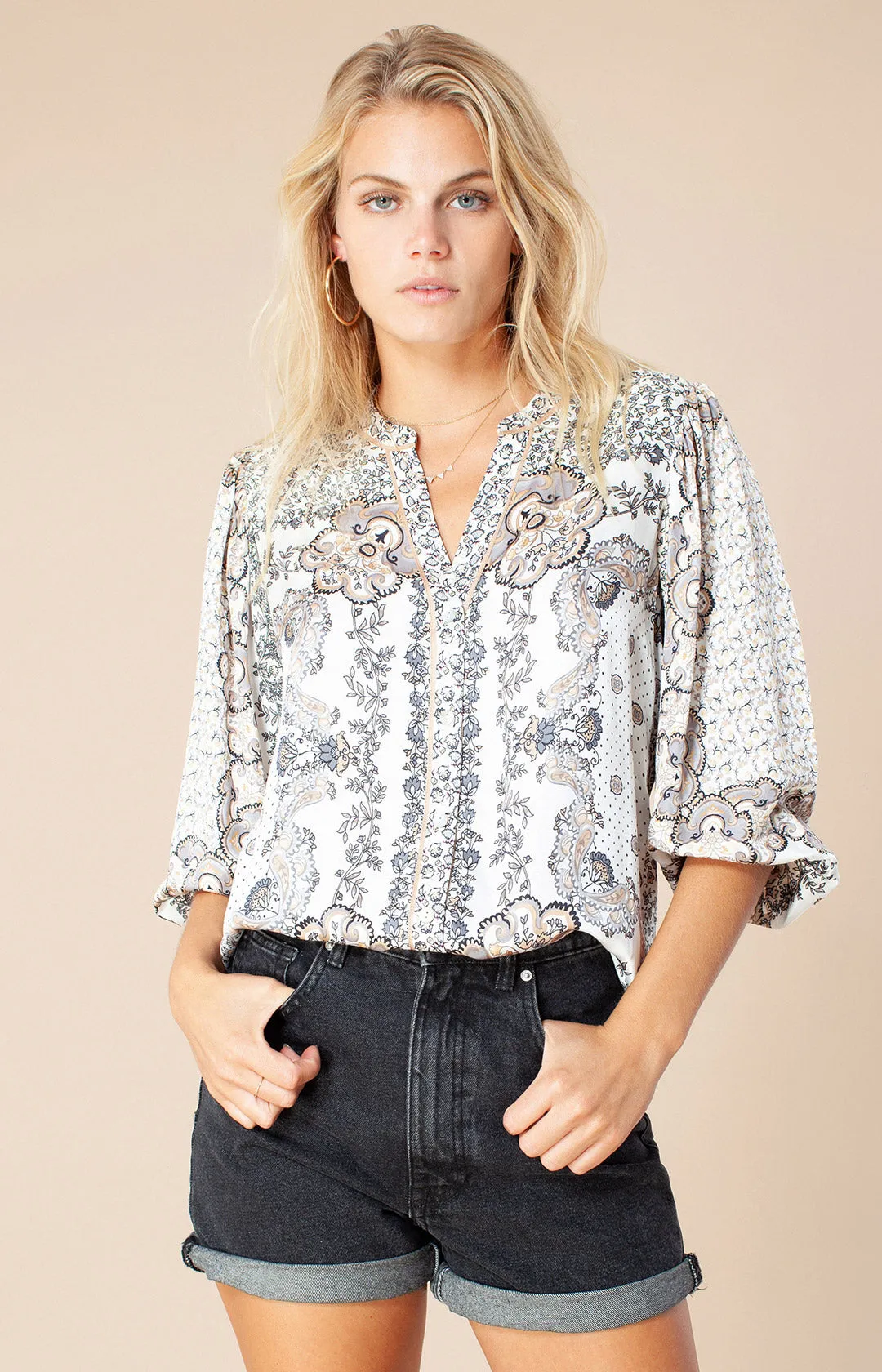 Lo Silk Top sold by Hale Bob