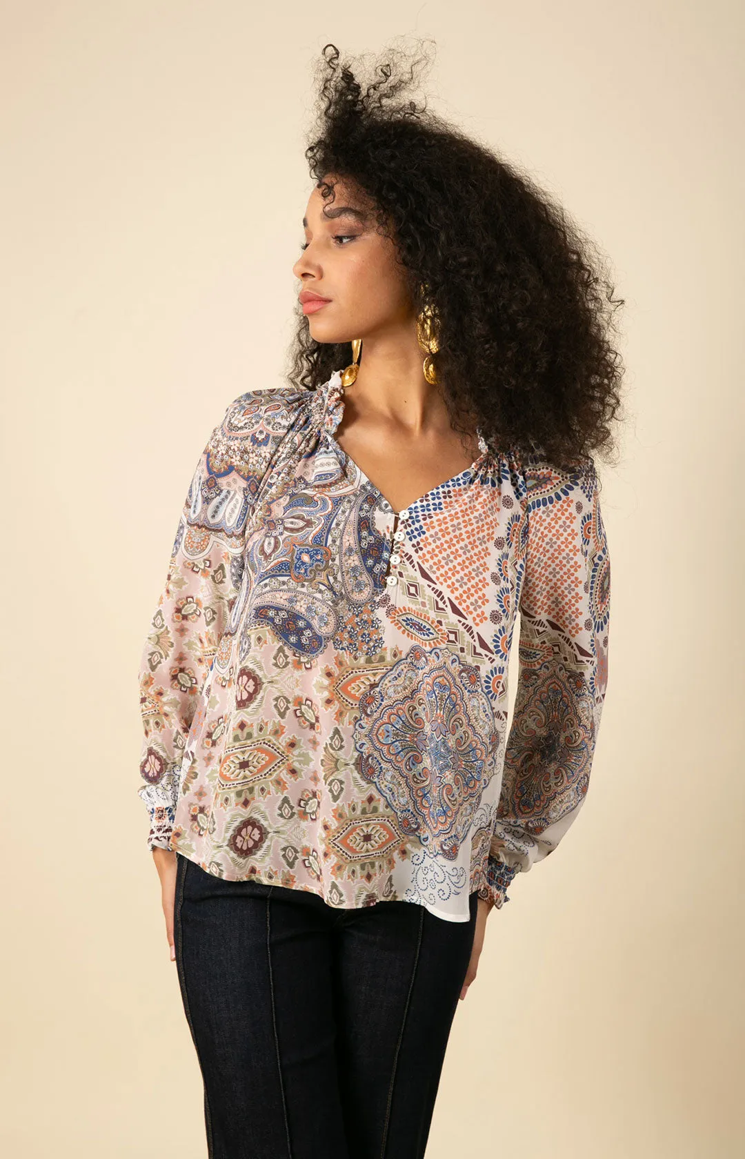 Laura Silk Top sold by Hale Bob product image thumbnail 4