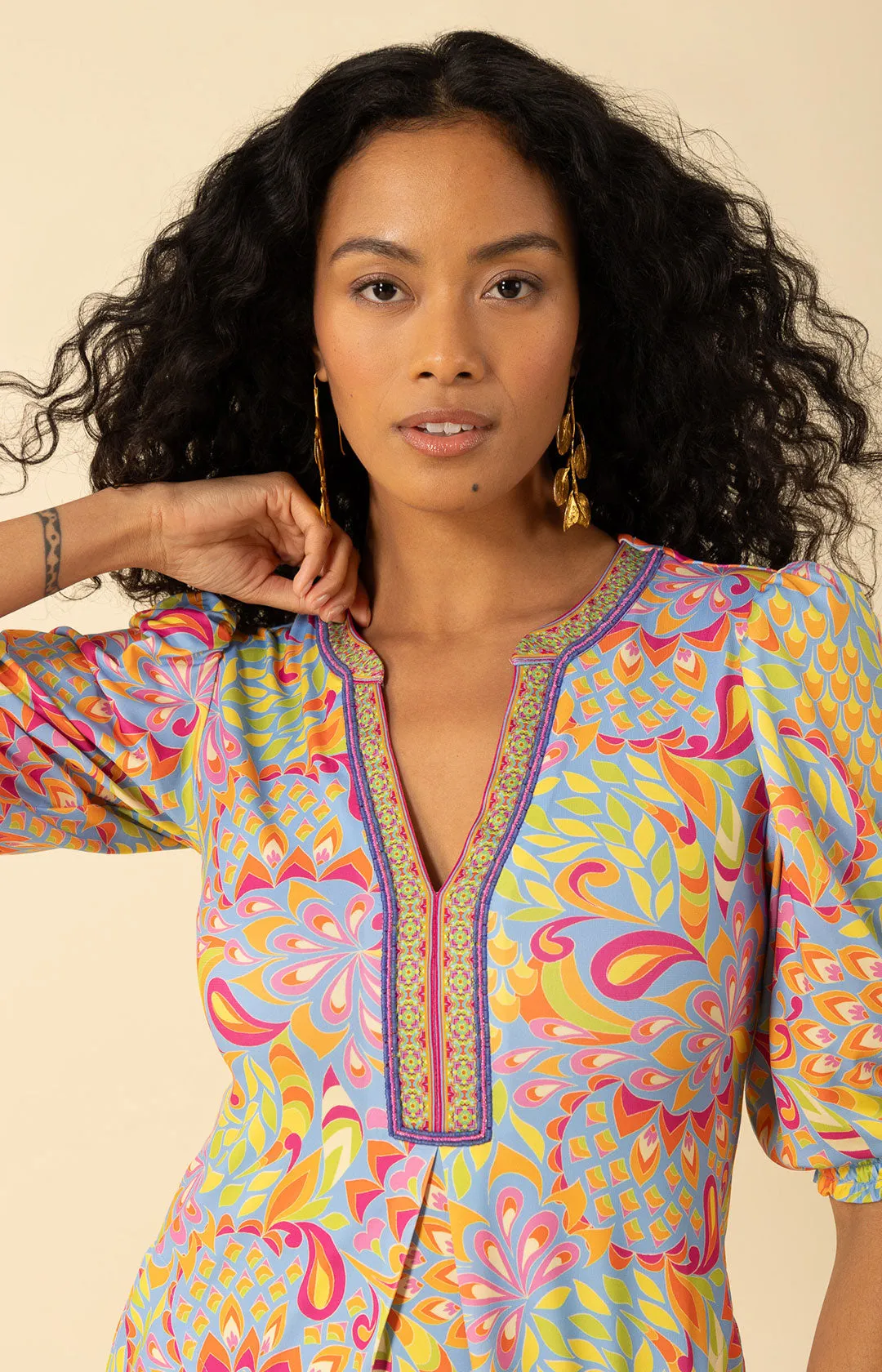 Annie Jersey Dress Beaded sold by Hale Bob product image thumbnail 4