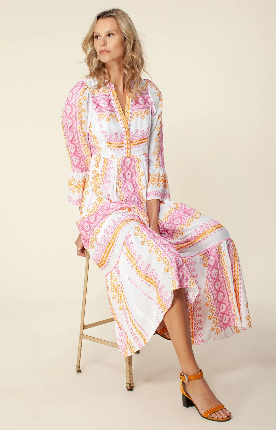 Lole Embroidered Maxi Dress sold by Hale Bob product image thumbnail 5