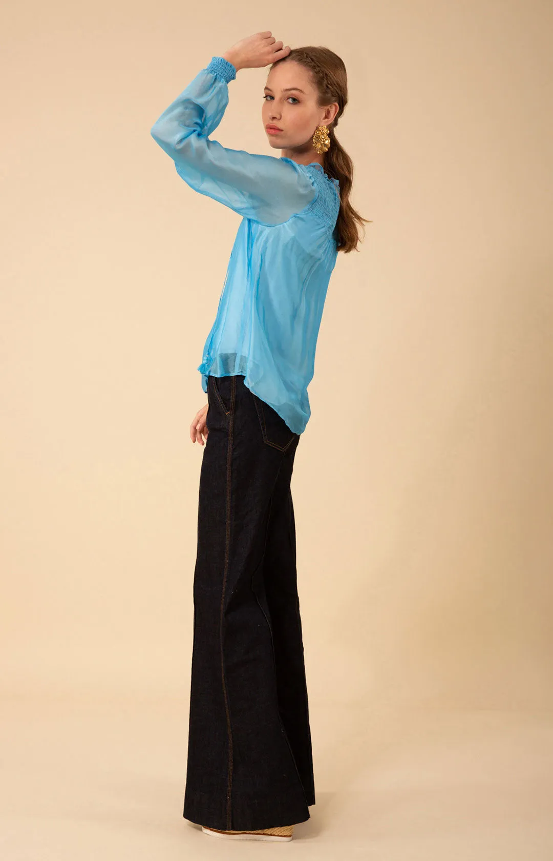 Lucia Solid Chiffon Top sold by Hale Bob product image thumbnail 4