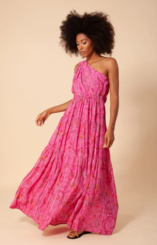 Charlize One Shoulder Maxi Dress sold by Hale Bob