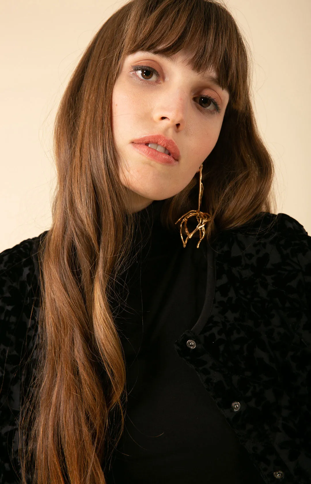 Constance Solid Quilted Velvet Burnout Top sold by Hale Bob product image thumbnail 5