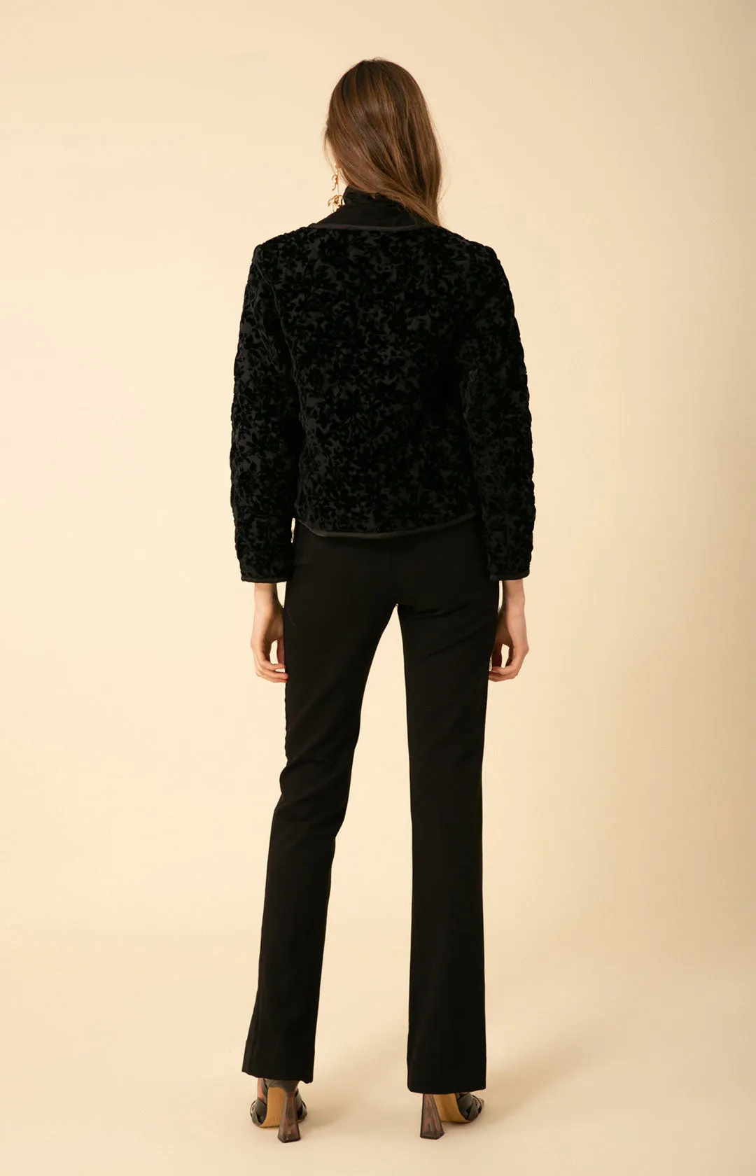 Constance Solid Quilted Velvet Burnout Top sold by Hale Bob product image thumbnail 2