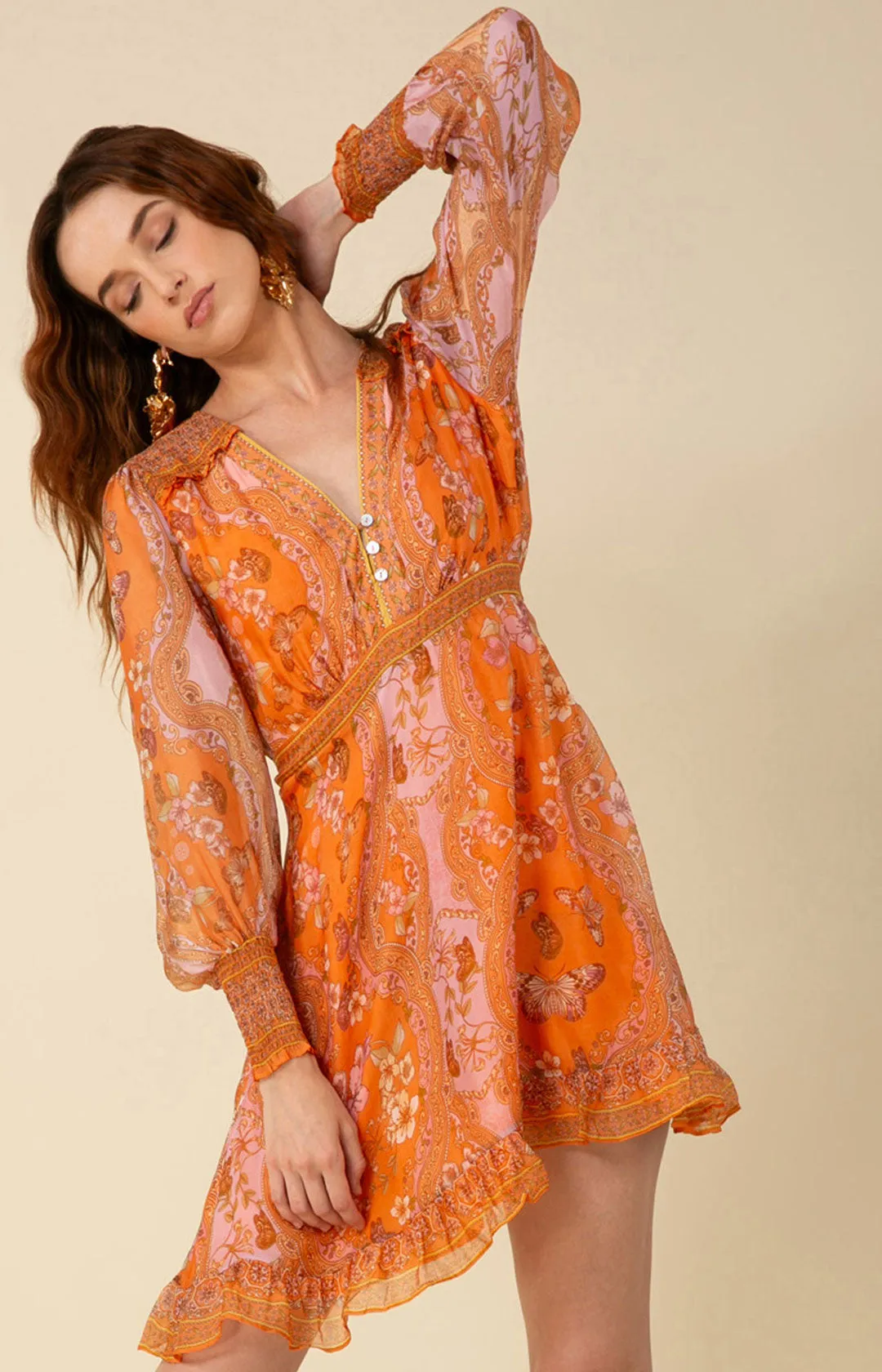 Brooklynn Chiffon Dress sold by Hale Bob product image thumbnail 5