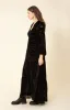 Lina Solid Velvet Burnout Maxi Dress sold by Hale Bob