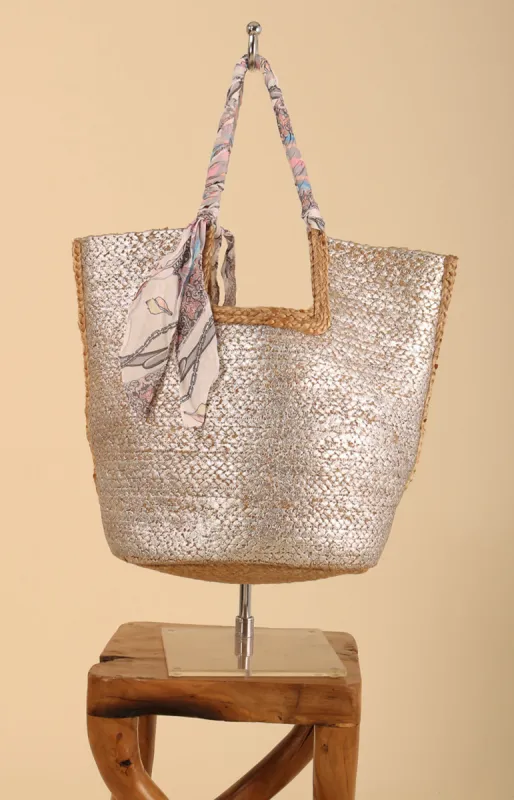 Misaki Metallic Tote sold by Hale Bob