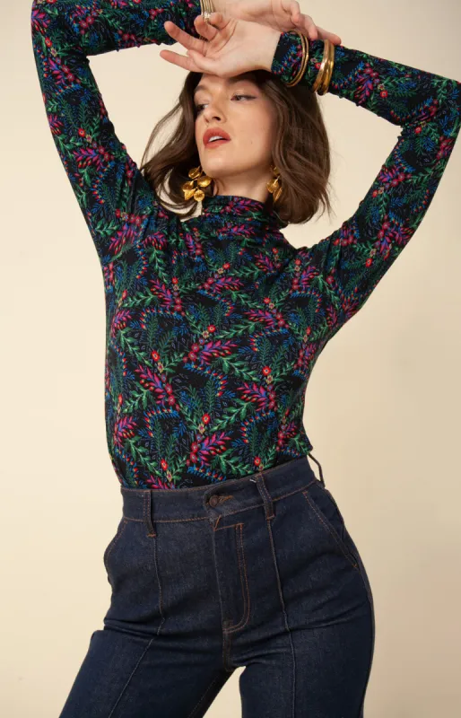 Lilou Jersey Turtleneck Top sold by Hale Bob