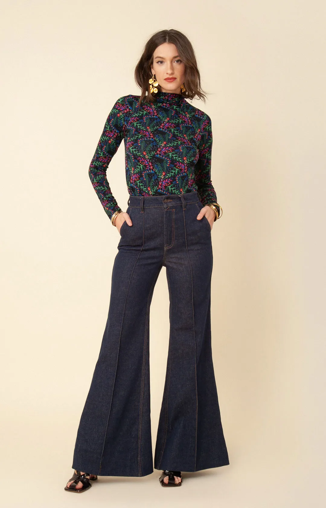 Lilou Jersey Turtleneck Top sold by Hale Bob product image thumbnail 3