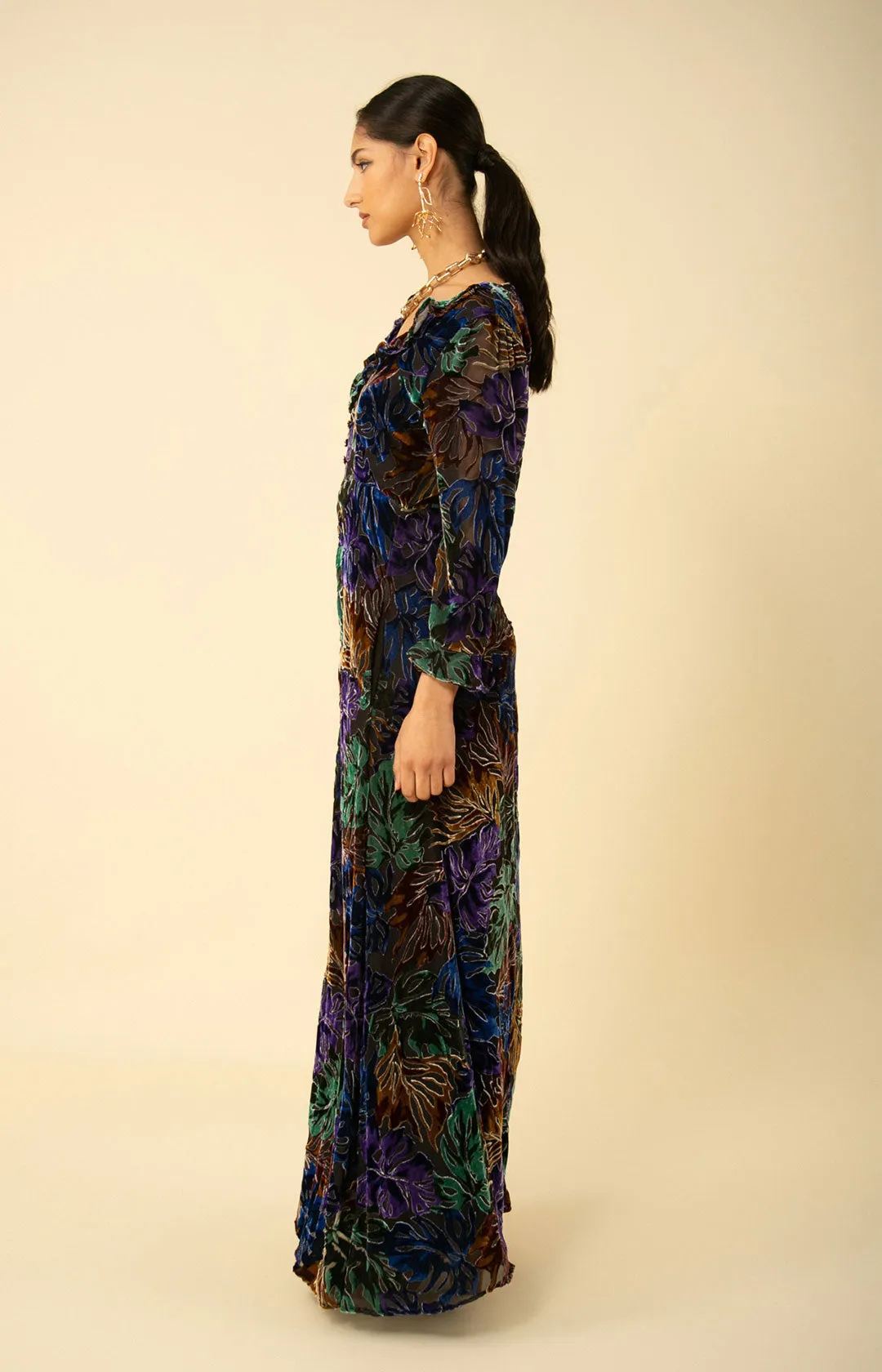 Stella Velvet Maxi Dress sold by Hale Bob product image thumbnail 4