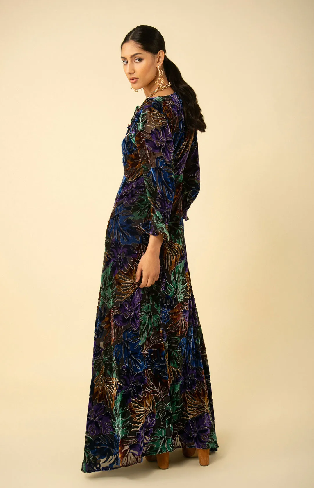 Stella Velvet Maxi Dress sold by Hale Bob product image thumbnail 2