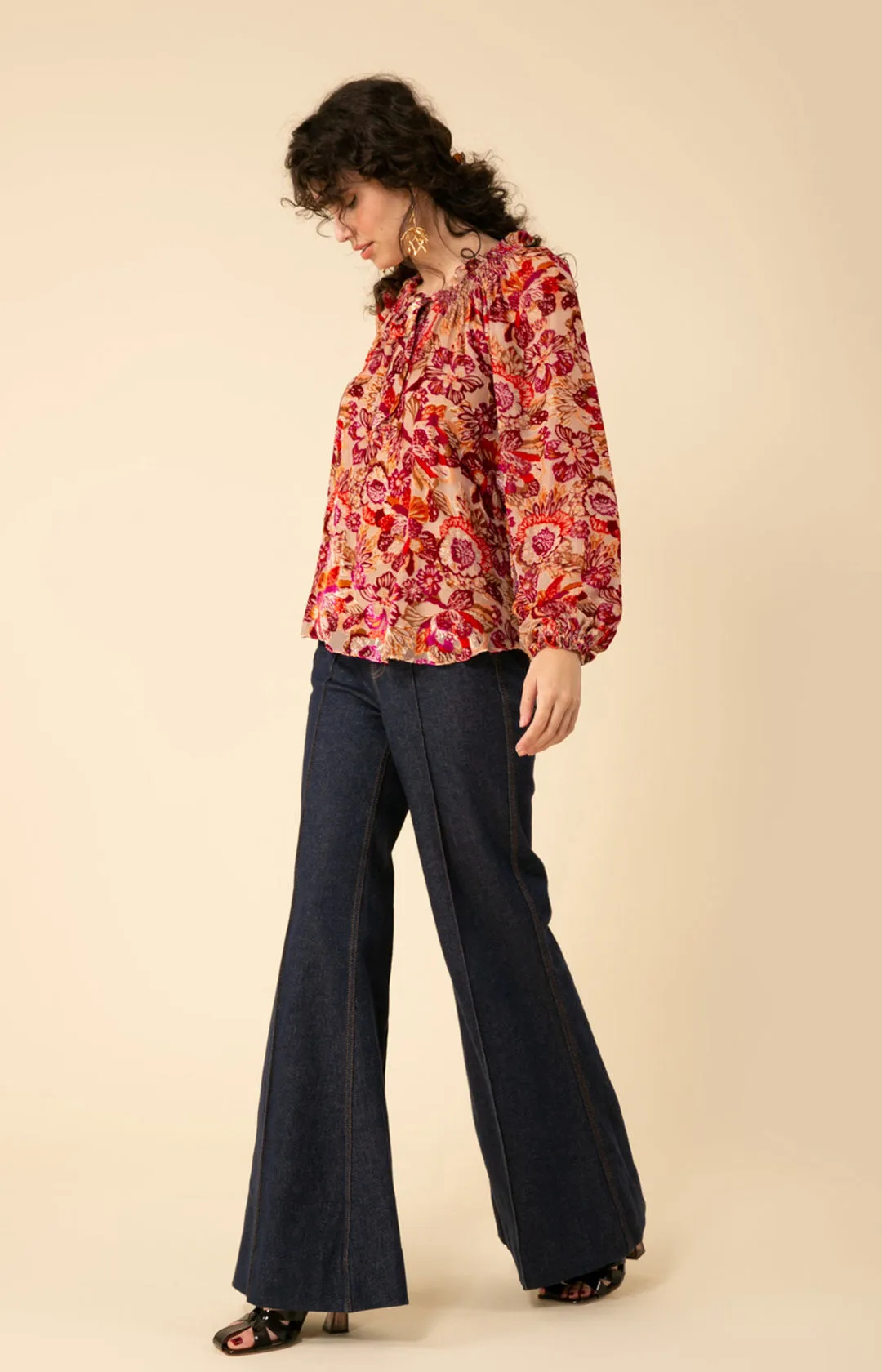 Alba Velvet Burnout Top sold by Hale Bob product image thumbnail 4