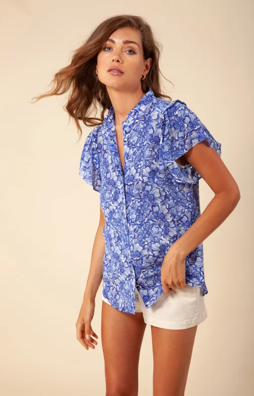 Maritza Silk Top sold by Hale Bob