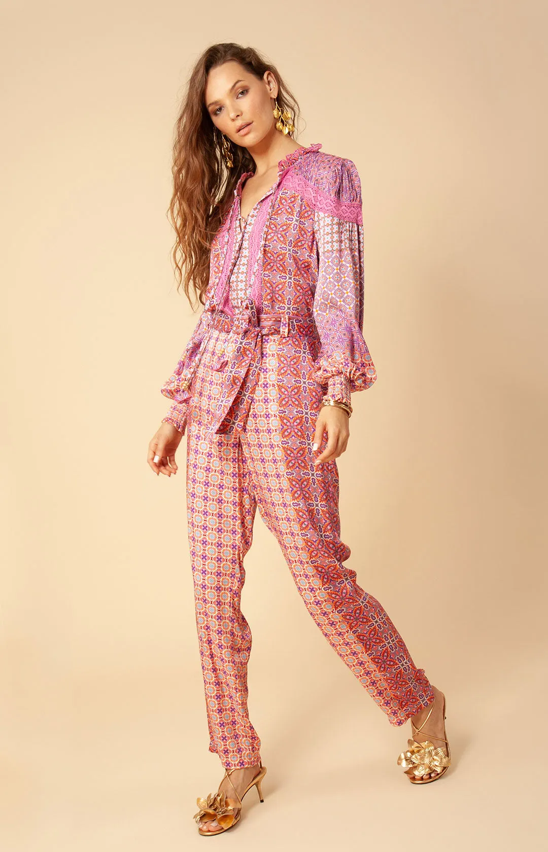 Adelaide Crochet Trim Top sold by Hale Bob product image thumbnail 4