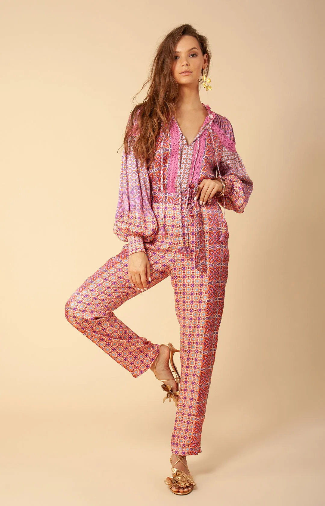 Adelaide Crochet Trim Top sold by Hale Bob product image thumbnail 3