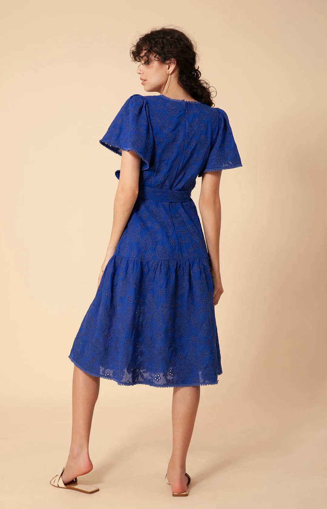 Mavis Embroidered Midi Eyelet Dress sold by Hale Bob product image thumbnail 2