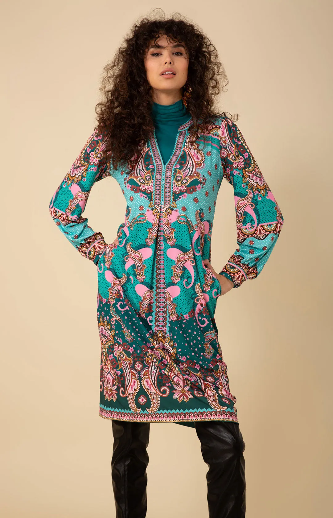 Amora Midi Jersey Dress sold by Hale Bob product image thumbnail 3